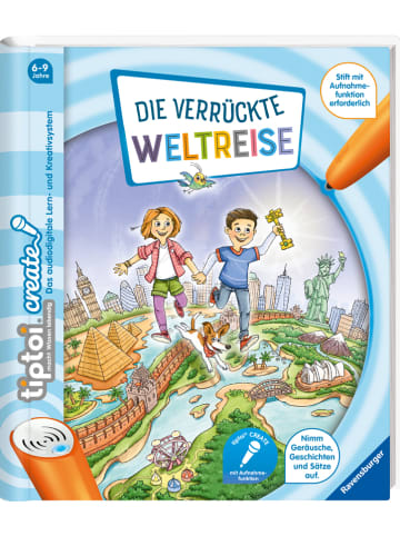 Ravensburger Kreativbuch "tiptoi® CREATE Die verrückte Weltreise"