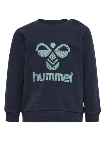 Hummel Sweatshirt "Lime" in Dunkelblau