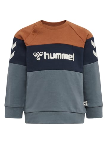 Hummel Sweatshirt "Samson" in Grau/ Hellbraun
