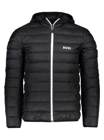 Hugo Boss Doorgestikte jas zwart