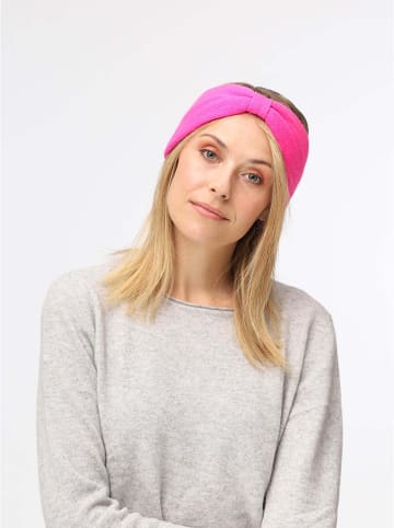 Zwillingsherz Kaschmir-Stirnband in Pink