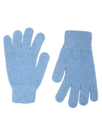 Zwillingsherz Kaschmir-Handschuhe in Hellblau