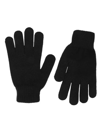 Zwillingsherz Kaschmir-Handschuhe in Schwarz