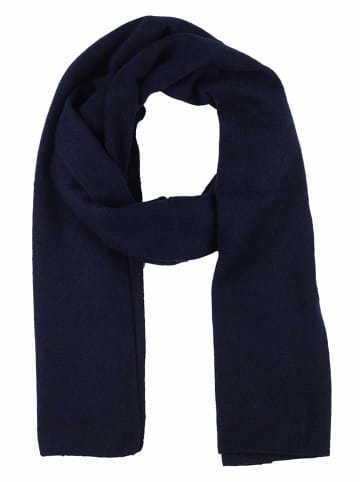 Zwillingsherz Kasjmieren sjaal donkerblauw - (L)180 x (B)30 cm