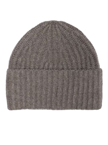 Zwillingsherz Kaszmirowa czapka beanie w kolorze brązowym
