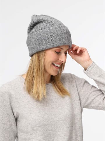 Zwillingsherz Kasjmieren beanie "June" grijs