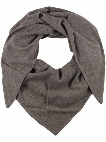 Zwillingsherz Kasjmieren driehoekige sjaal bruin - (L)175 x (B)120 cm