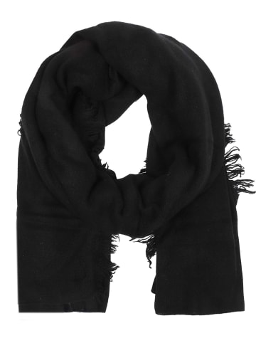 Zwillingsherz Kasjmieren sjaal zwart - (L)200 x (B)85 cm