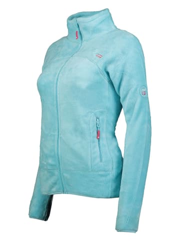 Geographical Norway Kurtka polarowa "Upaline" w kolorze turkusowym