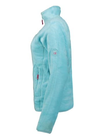 Geographical Norway Kurtka polarowa "Upaline" w kolorze turkusowym