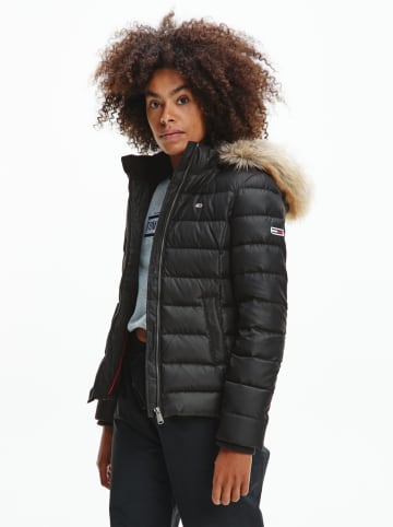TOMMY JEANS Donsjas zwart