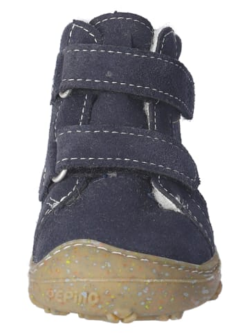 PEPINO Leren boots "Davis" in Dunkellau