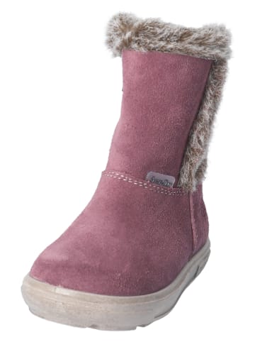 PEPINO Leder-Winterstiefel "Usky" in Altrosa/ Beige