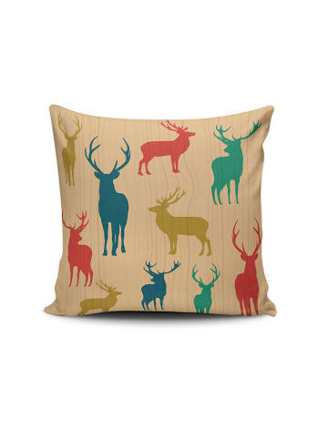 Colorful Cotton Kissen in Beige/ Bunt