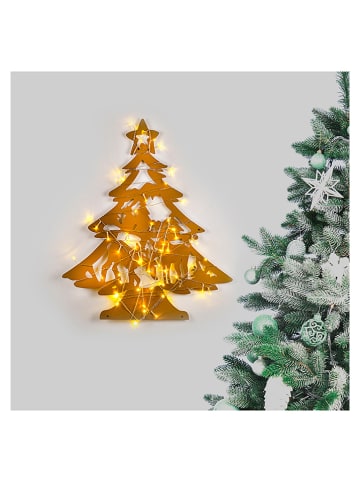 ABERTO DESIGN LED-Wanddekor in Gold - (B)59 x (H)70 cm