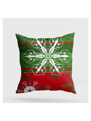 Elizabed Kussen groen/rood