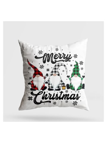 Colorful Cotton Kissen in Weiß/ Bunt