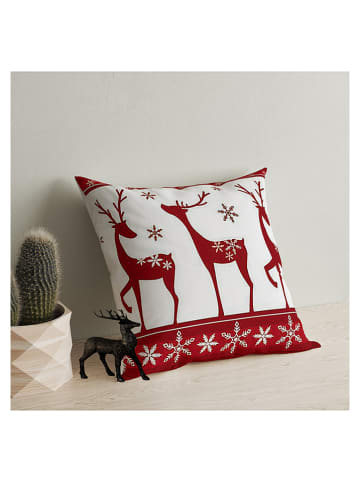 Colorful Cotton Kussen rood/wit