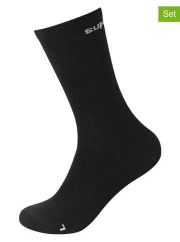super.natural 2-delige set: sokken "All Day" zwart