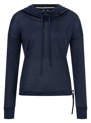 super.natural Hoodie "Funnel" donkerblauw