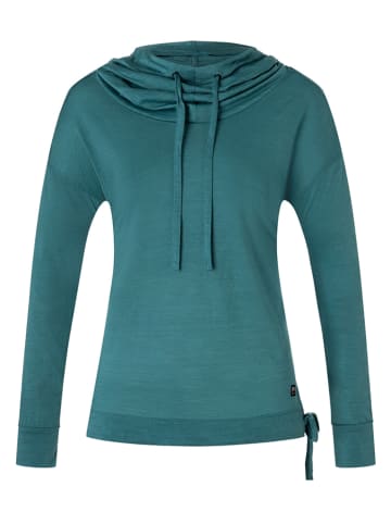 Super.natural Hoodie "Funnel" turquoise