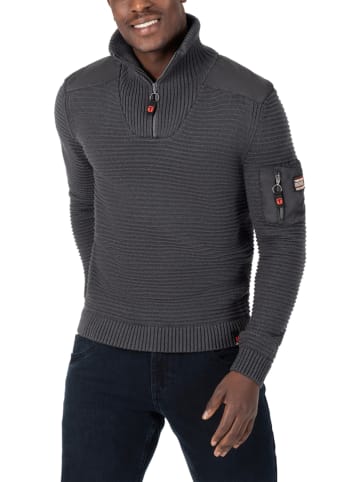Timezone Sweter w kolorze antracytowym