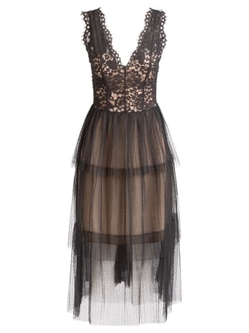 APART Sukienka w kolorze czarnym ze wzorem