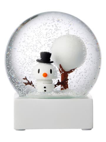 Hoptimist Schneekugel "Snowman" in Weiß - (H)12 x Ø 10 cm