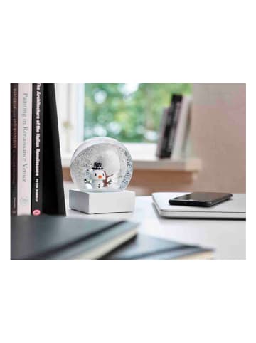 Hoptimist Sneeuwbol "Snowman" wit - (H)12 x Ø 10 cm