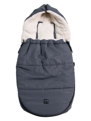 Kaiser Naturfellprodukte Babyschalen-Fußsack "Hoody 2.0" in Anthrazit - (L)80 x (B)40 cm