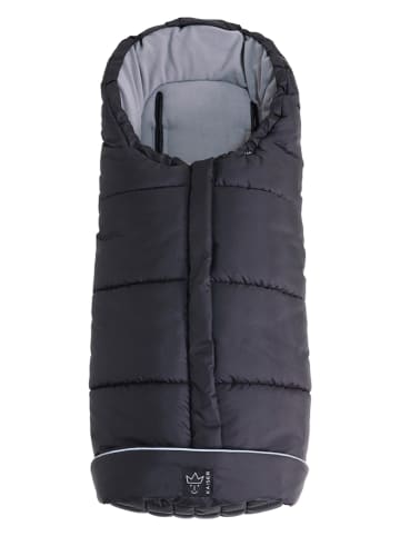 Kaiser Naturfellprodukte Thermo-Fußsack "Pooly" in Schwarz - (L)105 x (B)48 cm