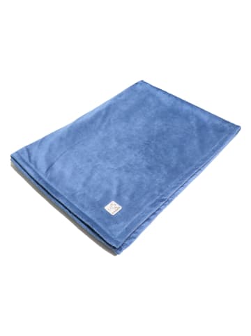 Kaiser Naturfellprodukte Decke "Liam" in Blau - (L)100 x (B)75 cm