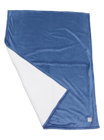 Kaiser Naturfellprodukte Decke "Liam" in Blau - (L)100 x (B)75 cm