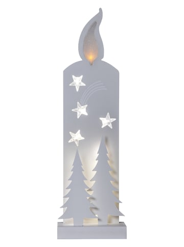 STAR Trading LED-Fensterleuchter "Grandy" in Weiß - (B)15 x (H)50 cm