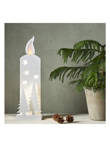 STAR Trading LED-Fensterleuchter "Grandy" in Weiß - (B)15 x (H)50 cm