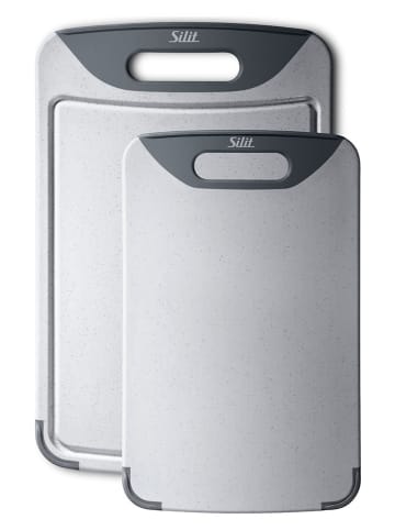 Silit  2-delige set: snijplanken grijs