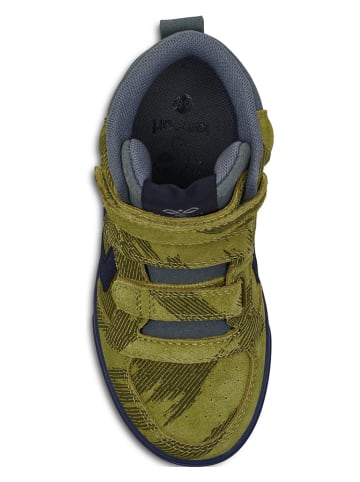 Hummel Skórzane sneakersy "Stadil Print Jr" w kolorze khaki