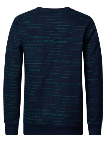 Petrol Sweatshirt donkerblauw