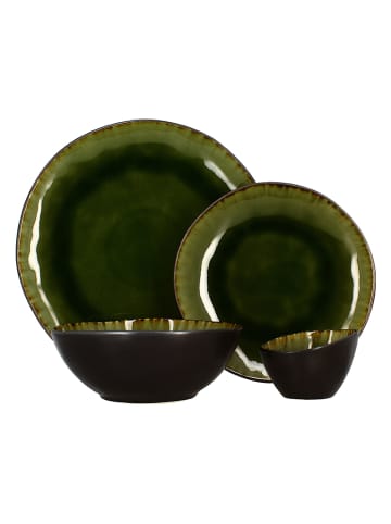 Ogo Living 6-delige set: dessertborden "Meta" groen - Ø 20,5 cm
