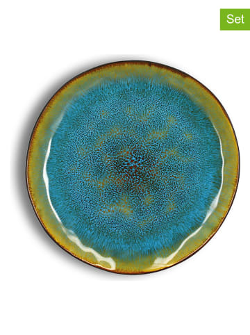 Ogo Living Talerzyki deserowe (6 szt.) "Motala" w kolorze niebieskim - Ø 20,5 cm