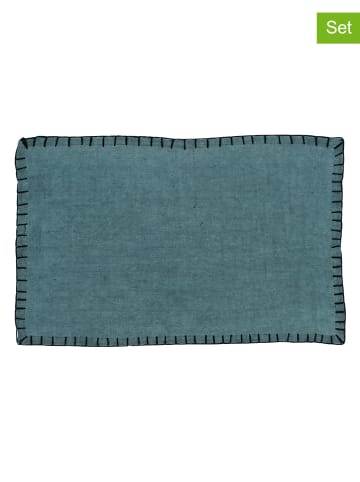 Ogo Living 4er-Set: Tischsets "Palerme" in Blau - (L)45 x (B)30 cm
