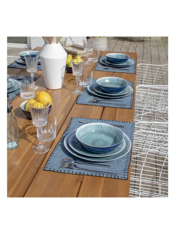 Ogo Living 4er-Set: Tischsets "Palerme" in Blau - (L)45 x (B)30 cm