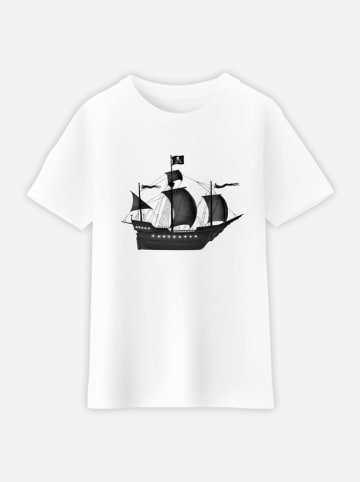 WOOOP Koszulka "Pirate ship" w kolorze białym