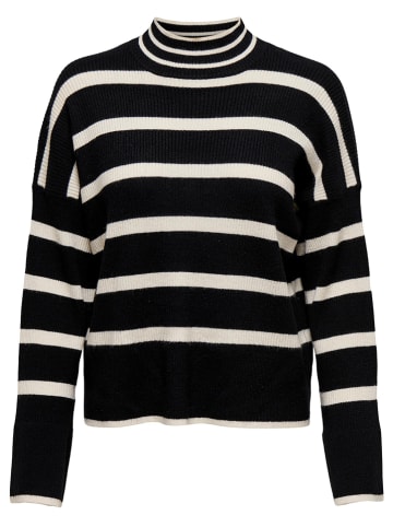 ONLY Pullover "Ibi" in Schwarz/ Creme