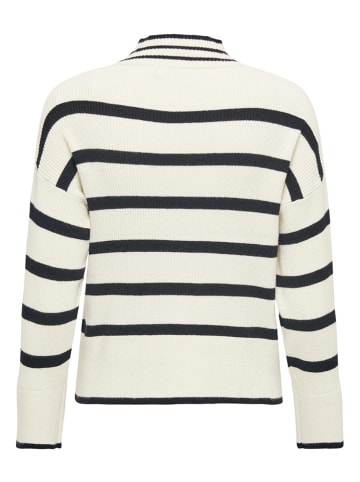 ONLY Pullover "Ibi" in Creme/ Schwarz