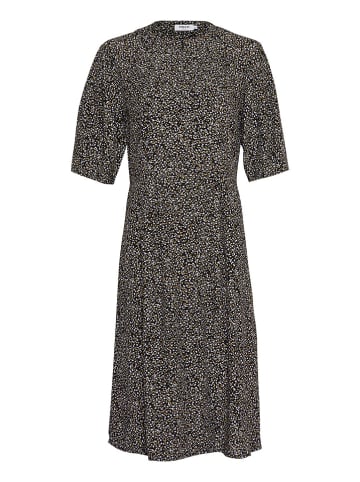MOSS COPENHAGEN Jurk "Callia Morocco" zwart/blauw/geel