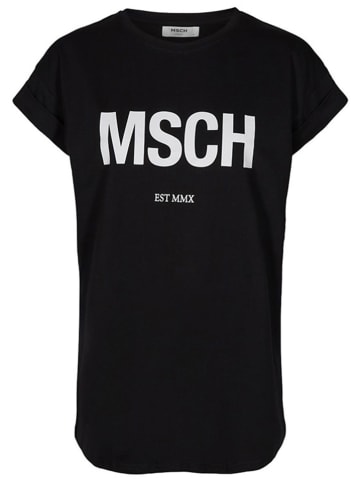 MOSS COPENHAGEN Shirt "Iva Organic" zwart/wit