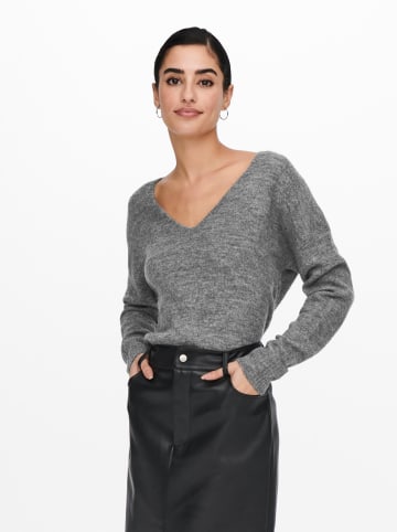 JDY Sweter "Elanora" w kolorze antracytowym
