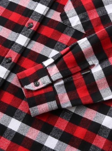 Woolrich Hemd in Rot/ Schwarz/ Weiß