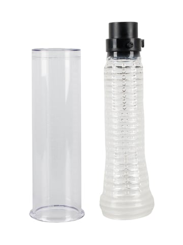 Orion 2-in1 Penispumpe und Masturbator in Transparent - (L)33,7 cm